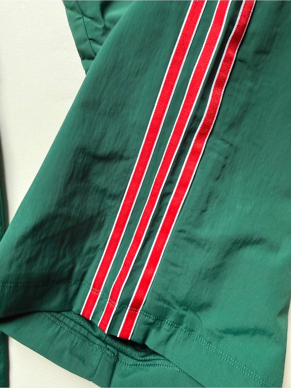 Adidas Originals Women’s SST Woven Track Pants Green/Red KC6517 - Picture 6 of 10